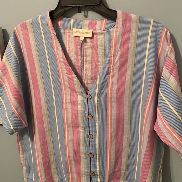 Cynthia Rowley Linen Top - S - Good Used Condition - Picture 1 of 7